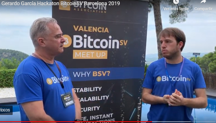 Gerardo García - MiniHackathon BitcoinSV - Barcelona 2019 | Ramon Quesada