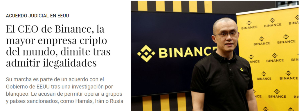 Changpeng Zhao CZ- Ex CEO de Binance